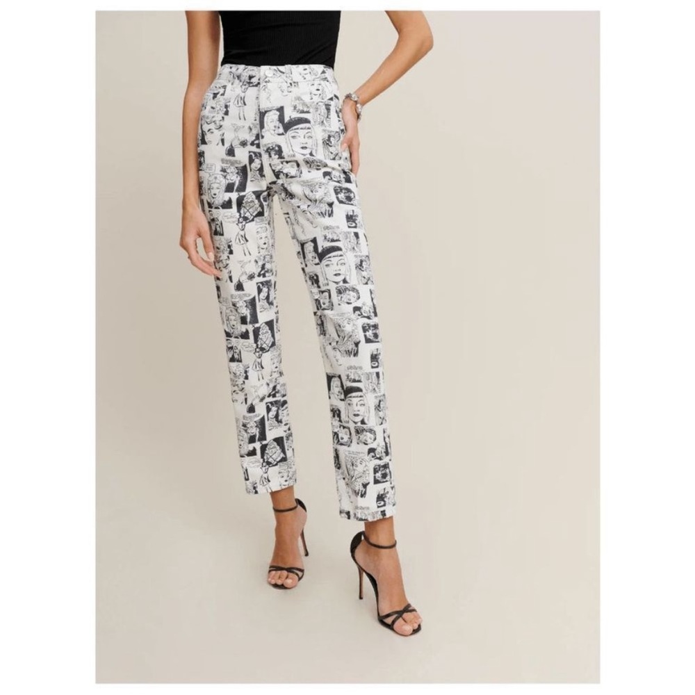 REFORMATION CYNTHIA HIGH RISE COMIC JEAN